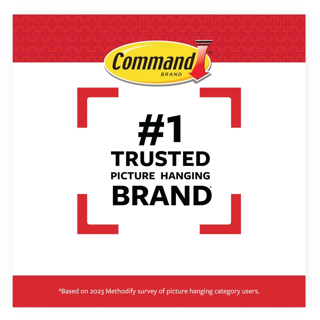 Alt view image 4 of 6 - Command 5lb Universal Hangers, 3 Hangers, 6 Strips, 6 Stabilizer Strips