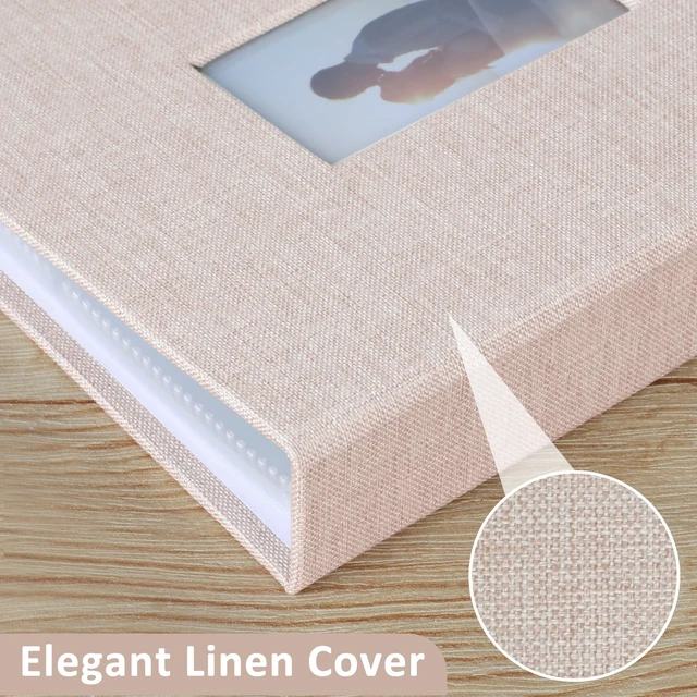 Alt view image 4 of 7 - Vivinin 2PCS Polaroid Photo Album, 2x3 Inch Pockets, 104 Pockets, Holds 208 Pictures, Linen Hardcover, Off-white