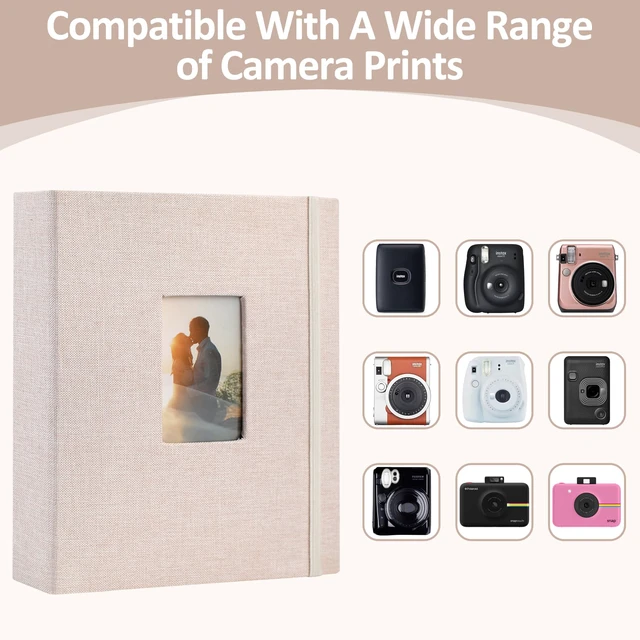 Alt view image 7 of 7 - Vivinin 2PCS Polaroid Photo Album, 2x3 Inch Pockets, 104 Pockets, Holds 208 Pictures, Linen Hardcover, Off-white