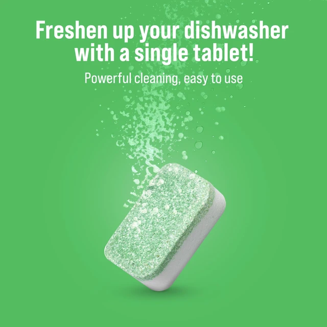 Alt view image 2 of 7 - Rockin' Green Dishwasher Cleaner Citrus Lime Tablets 8 Pack