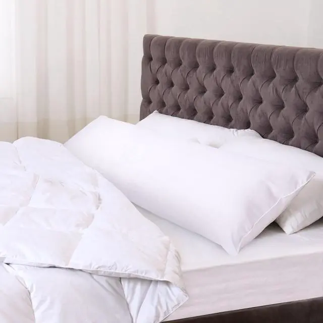 Alt view image 7 of 7 - Mainstays 20"x 54" White Microfiber Body Pillow, Hypoallergenic FullBody Sleep Support Pillow