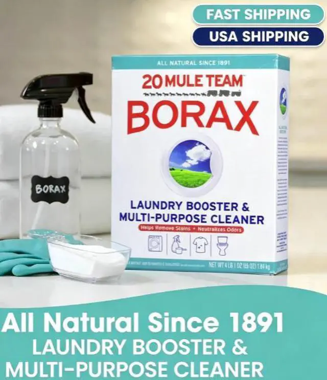 Main image of 20 Mule Team All Natural Borax Laundry Detergent Booster & Multi-Purpose Household Cleaner, 65 Ounce