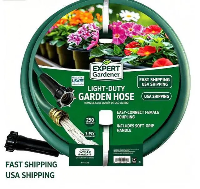 Main image of Expert Gardener 5/8Inch x 50Foot Light Duty Garden Hose