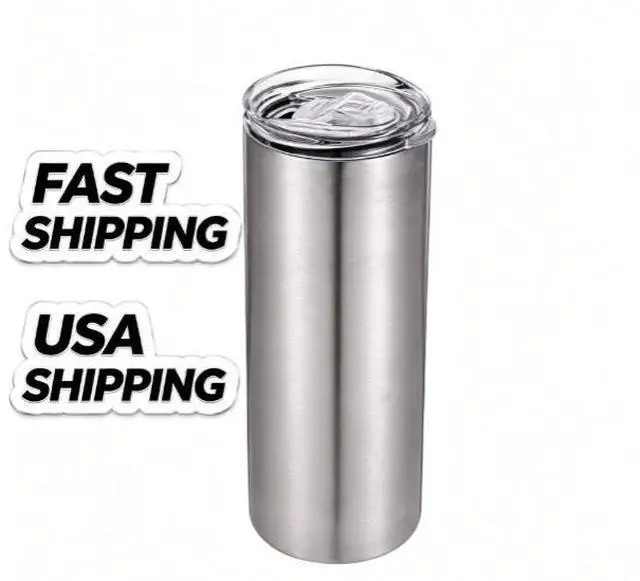 Main image of 25 oz Slim Insulated Stainless Steel Tumbler, Double Wall Travel Coffee Mug, SpillProof Slider Lid