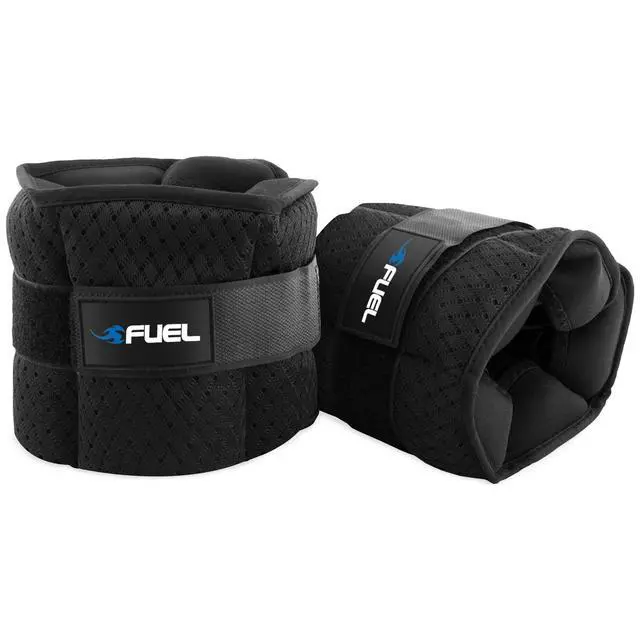 Alt view image 2 of 6 - Fuel Pureformance Unisex Adjustable Wrist / Ankle Weights, 2.5Lb Pair, 5 lb Total, 6 Removable Weight Packs
