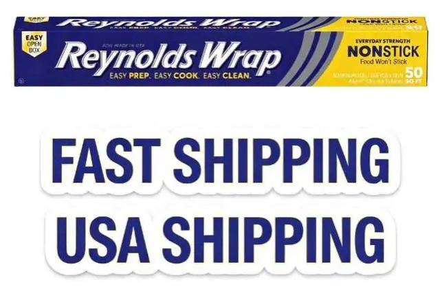 Main image of Reynolds Wrap NonStick Aluminum Foil Roll, 12 in Wide, 50 Sq. Ft, FoodSafe Nonstick Kitchen Wrap for Baking, Roasting & Grilling