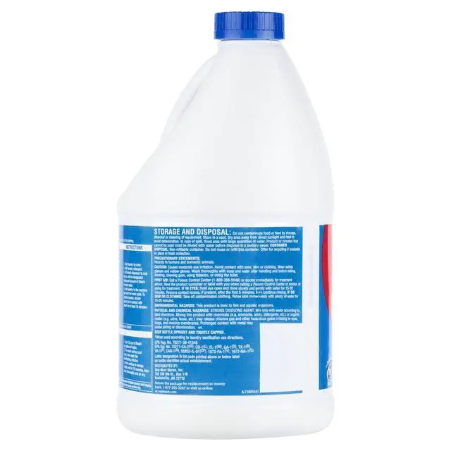 Alt view image 5 of 6 - Great Value LowSplash Bleach, 81 fl oz, Concentrated Household Chlorine Bleach for Laundry and MultiSurface Cleaning