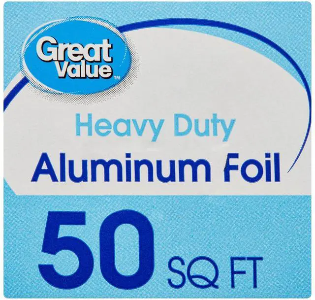 Alt view image 2 of 6 - Great Value Heavy Duty Aluminum Foil, 50 Sq Ft, Thick Durable Kitchen Foil Wrap for Baking, Roasting, Grilling & Food Storage