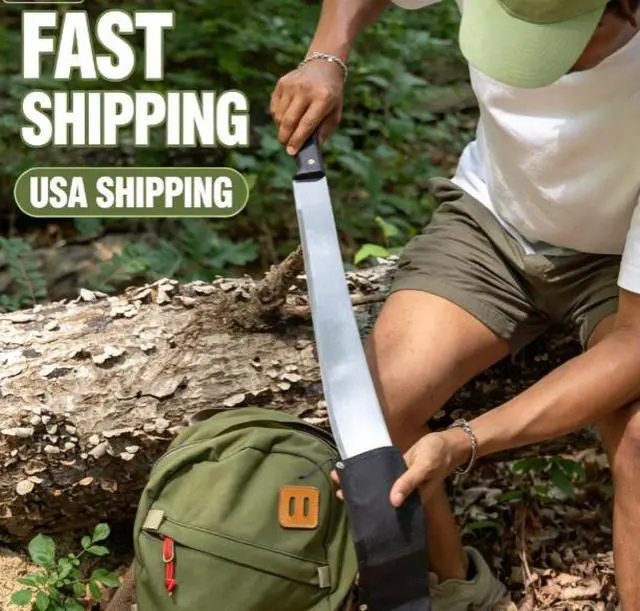 Main image of Ozark Trail 18 Inch Machete with Sheath, HeavyDuty Outdoor Cutting Tool for Brush Clearing, Camping, Hiking & Yard Work