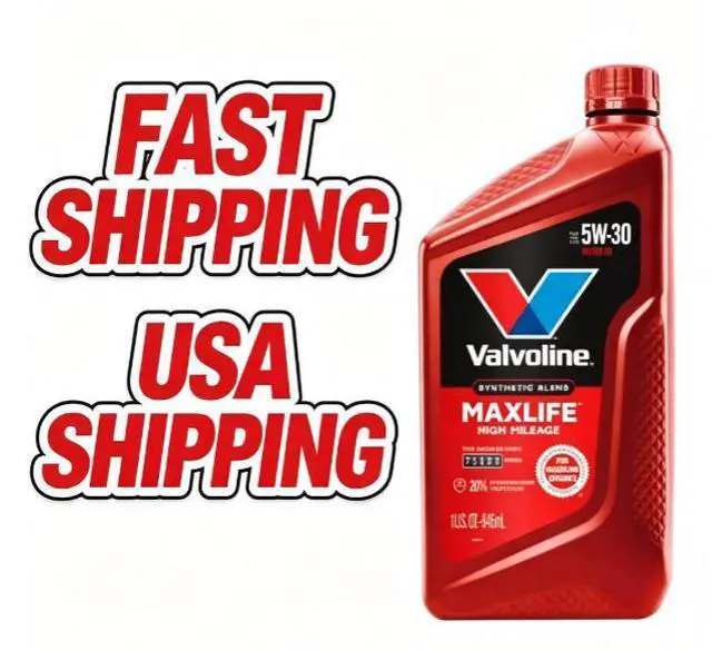 Main image of Valvoline MaxLife High Mileage 5W30 Synthetic Blend Motor Oil, 1 Quart, Engine Oil for High Mileage Vehicles