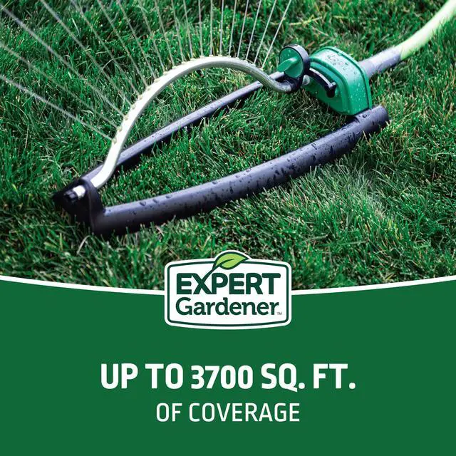 Alt view image 2 of 6 - Expert Gardener Oscillating Lawn Sprinkler, Covers up to 3700 Sq Ft, Adjustable Water Sprayer for Yard, Garden & Lawn Irrigation