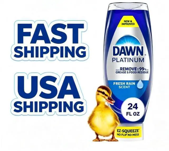 Main image of Dawn Platinum EZSqueeze Dish Soap, Fresh Rain Scent, Powerful GreaseCutting Liquid Dishwashing Soap for Kitchen Cleaning