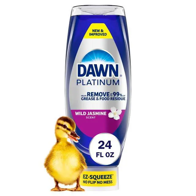 Alt view image 5 of 6 - Dawn Platinum EZSqueeze Dish Soap, Wild Jasmine Scent, HeavyDuty GreaseCutting Liquid Dishwashing Soap for Kitchen Dish Washing