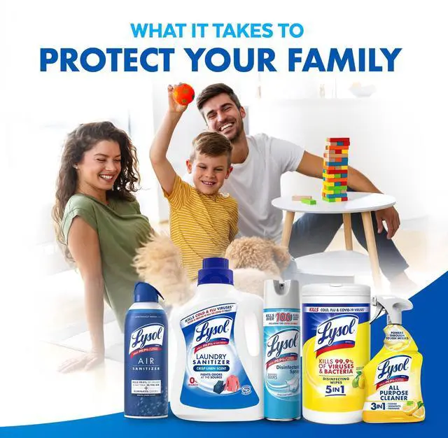 Alt view image 3 of 6 - Lysol Disinfecting Wipes, MultiSurface Antibacterial All Purpose Cleaner Wipes, Lemon & Lime Blossom Scent, 80 Count, Household Sanitizing Cleaning Supplies