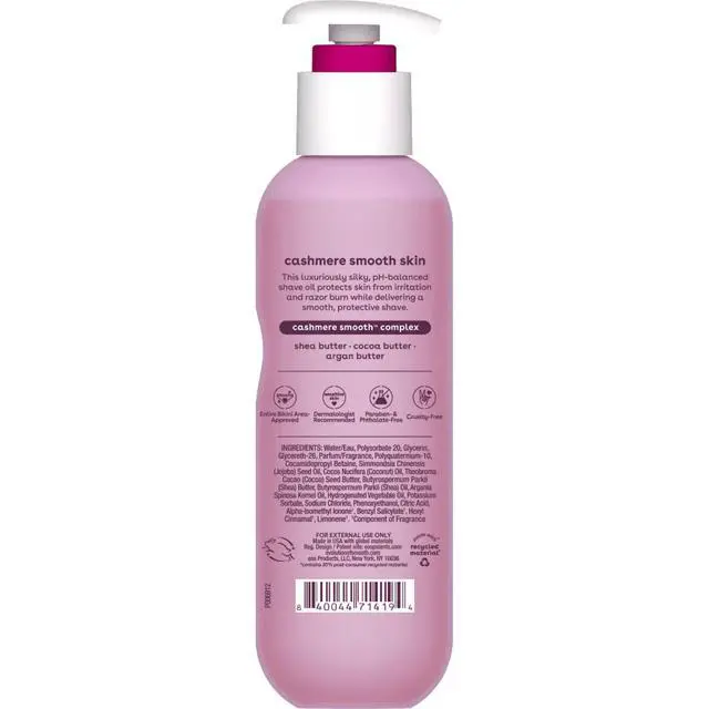 Alt view image 6 of 6 - eos Cashmere Shave Oil for Smooth Skin, Fresh & Cozy Scent, 6 fl oz, Hydrating PreShave Oil for Men & Women, Moisturizing Shaving Treatment