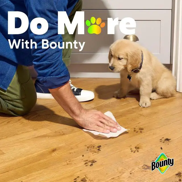 Alt view image 3 of 6 - Bounty SelectASize White Paper Towels, 1 Mega Roll, 164 Sheets Per Roll, Absorbent Household Kitchen Paper Towel