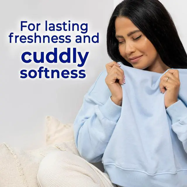 Alt view image 6 of 6 - Snuggle Blue Sparkle Cuddle Up Fresh Dryer Sheets, Fabric Softener Sheets, Reduces Static & Wrinkles, 200 Count