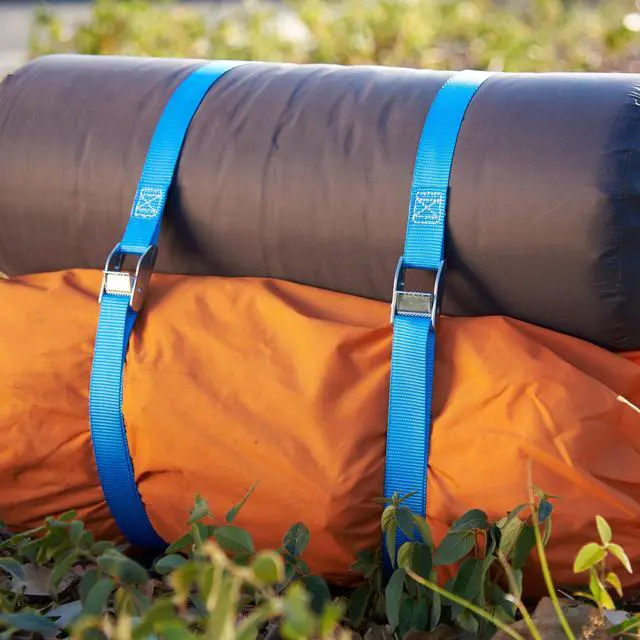 Alt view image 3 of 6 - Hyper Tough 13 ft x 1 in Cam Buckle Lashing TieDown Straps, 200 Lbs Working Load Limit, HeavyDuty Nylon Cargo Straps, 2Pack