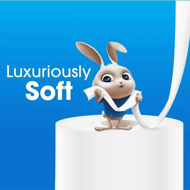 Alt view image 2 of 6 - Great Value Ultra Soft Toilet Paper Bath Tissue, 12 Mega Rolls, SepticSafe 2Ply Bathroom Tissue, Compare to Charmin Ultra Soft