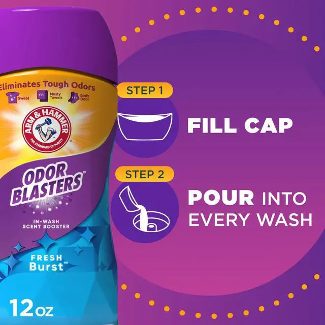 Main image of ARM & HAMMER Odor Blasters InWash Scent Booster Beads, Fresh Burst LongLasting Laundry Fragrance, 12 oz