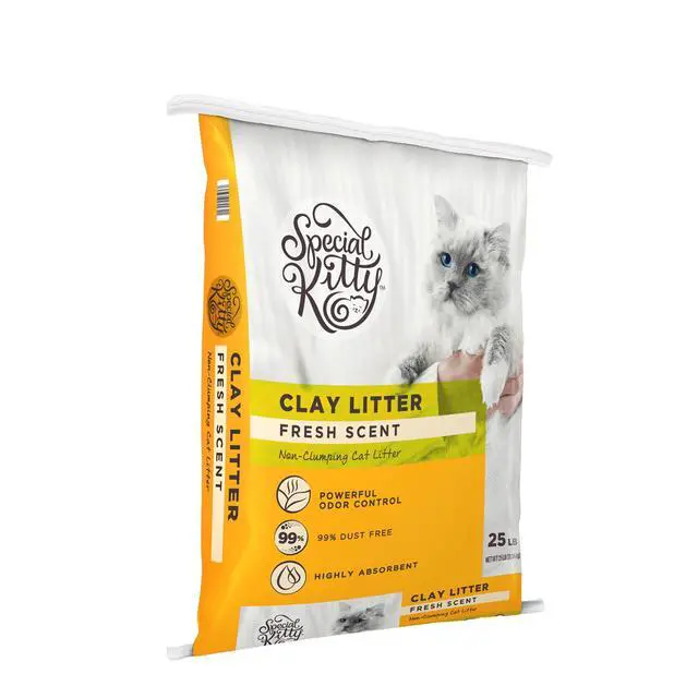 Alt view image 2 of 7 - Special Kitty NonClumping Clay Cat Litter, Fresh Scent, Odor Control, 25 lb Bag, 1Count