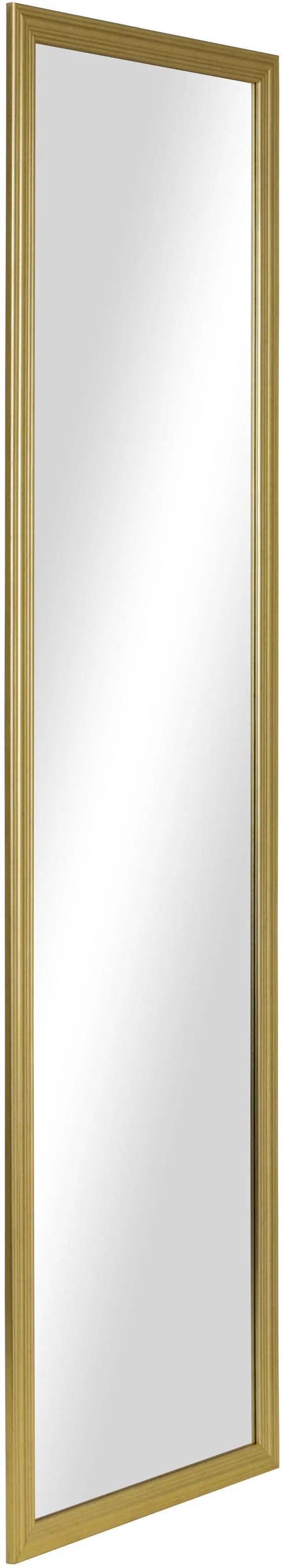 Main image of Mainstays Gold Rectangle FullLength Wall / Door Mirror, 13.5" x 49.5", Hanging Body Mirror
