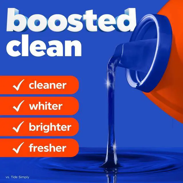 Alt view image 4 of 7 - Tide Liquid Laundry Detergent, 6X Boosted Cleaning Power, Original Scent, 29 fl oz, 23 Loads