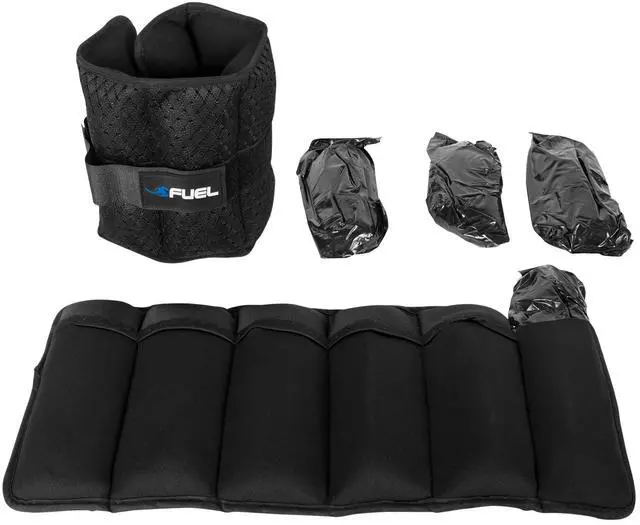 Main image of Fuel Pureformance Unisex Adjustable Wrist / Ankle Weights, 5Lb Each Pair, 10 lbs Total, 6 Removable Weight Packs