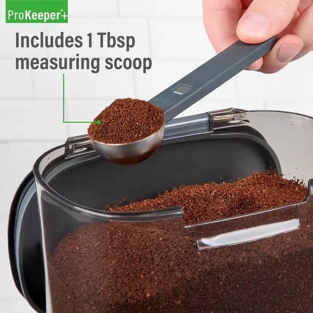 Alt view image 4 of 7 - ProKeeper+ Plastic Coffee Airtight Storage Container, BPAFree Food Canister for Pantry Organization & Coffee Storage