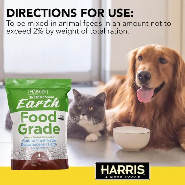 Alt view image 3 of 7 - Harris Food Grade Diatomaceous Earth Powder, OMRIListed for Organic Gardening Use, 4 lb Resealable Bag