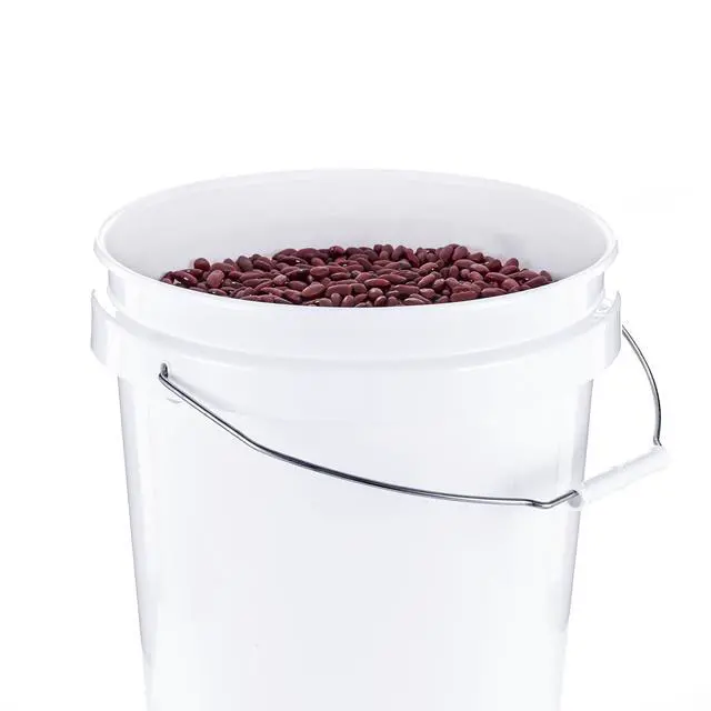 Alt view image 5 of 7 - (2 Pack) United Solutions 5 Gallon Round Plastic Utility Bucket, White, ComfortGrip Handle, PN0149