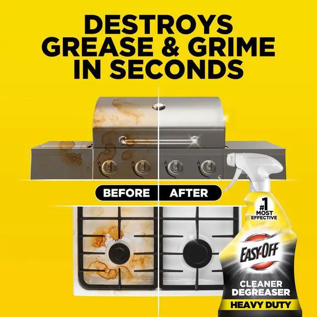Alt view image 6 of 6 - Easy-Off Heavy Duty Degreaser 32oz, Removes Grease & Grime, For Kitchen, Garage, Outdoor & More