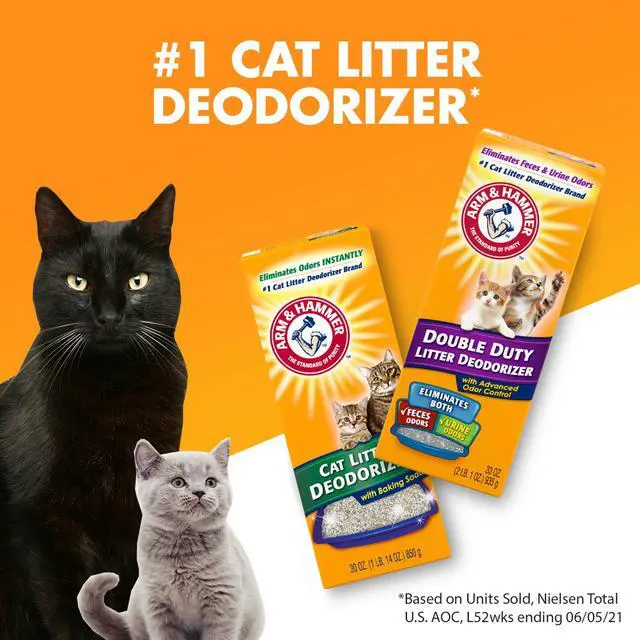 Alt view image 5 of 6 - ARM & HAMMER Double Duty Cat Litter Deodorizer & Pet Odor Eliminator, 33 oz Box