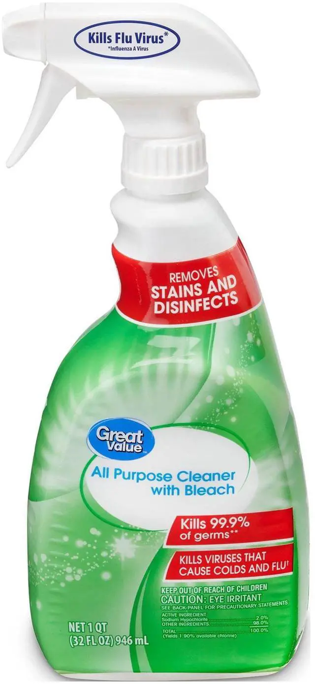 Main image of Great Value All Purpose Cleaner Spray with Bleach, 32 fl oz