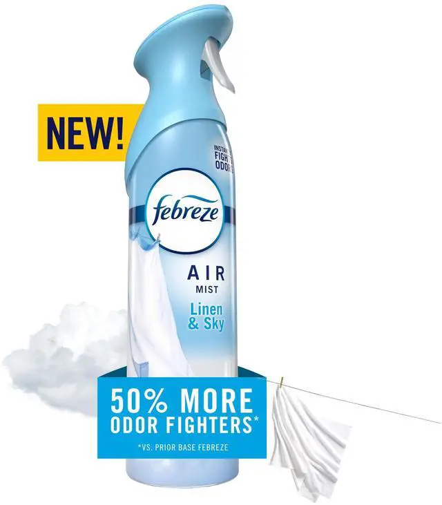 Main image of Febreze Air Mist Air Freshener Spray, 8.1oz, Linen & Sky Scent