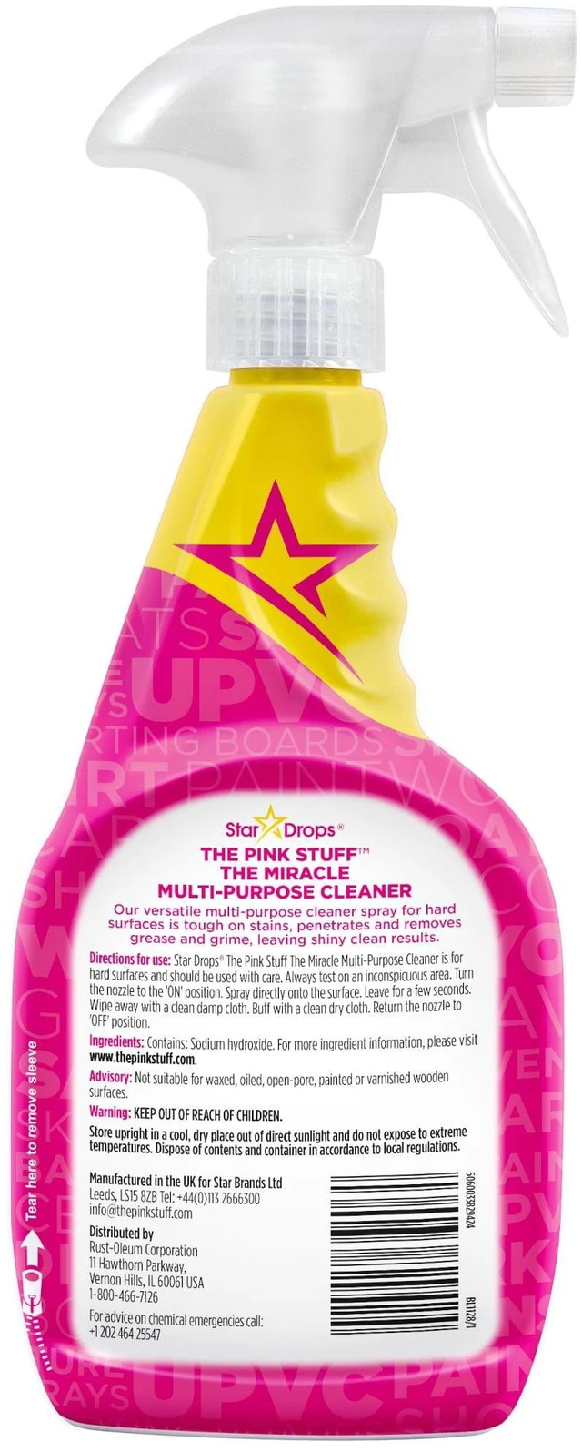 Alt view image 5 of 6 - The Pink Stuff Miracle Multi-Purpose Cleaner Spray 24 fl oz