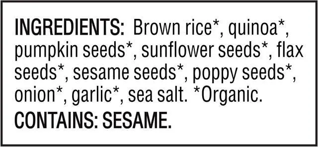 Alt view image 5 of 5 - Mary's Gone Crackers Super Seed Everything Crackers, Organic, Gluten Free, 4 oz