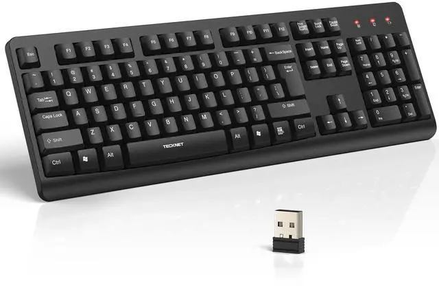 Main image of TECKNET 2.4G Silent Full-Size Wireless Keyboard with Number Pad