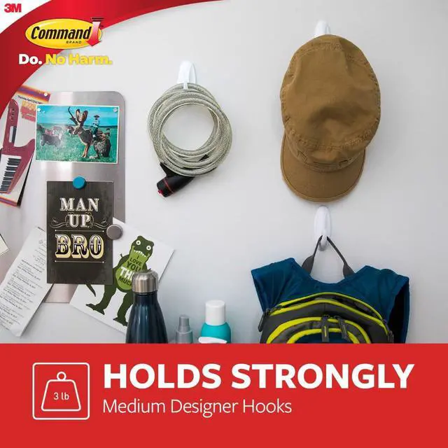Alt view image 4 of 6 - Command Medium Designer Hooks, 2 Hooks, 4 Strips