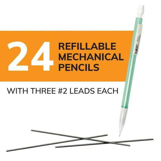 Alt view image 2 of 5 - BIC Xtra-Sparkle Number 2 Mechanical Pencils, 0.7mm, 24-Count Pack