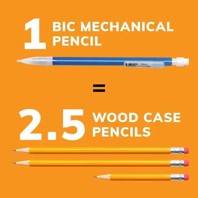 Alt view image 3 of 5 - BIC Xtra-Sparkle Number 2 Mechanical Pencils, 0.7mm, 24-Count Pack