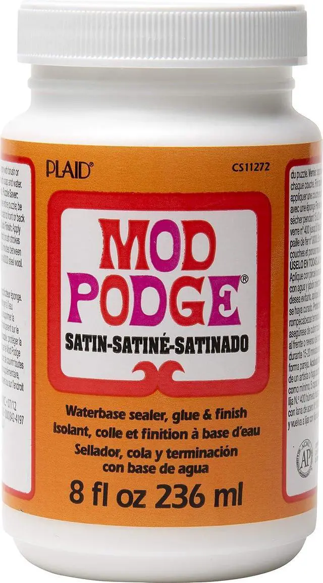 Alt view image 2 of 5 - Mod Podge PLCS11272 Water Base Sealer, Glue, Satin Finish, 8oz, Clear