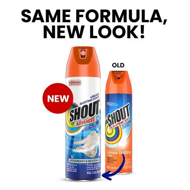 Alt view image 4 of 6 - Shout Advanced Grease Busting Foam Laundry Stain Remover 18oz (1-Pack)