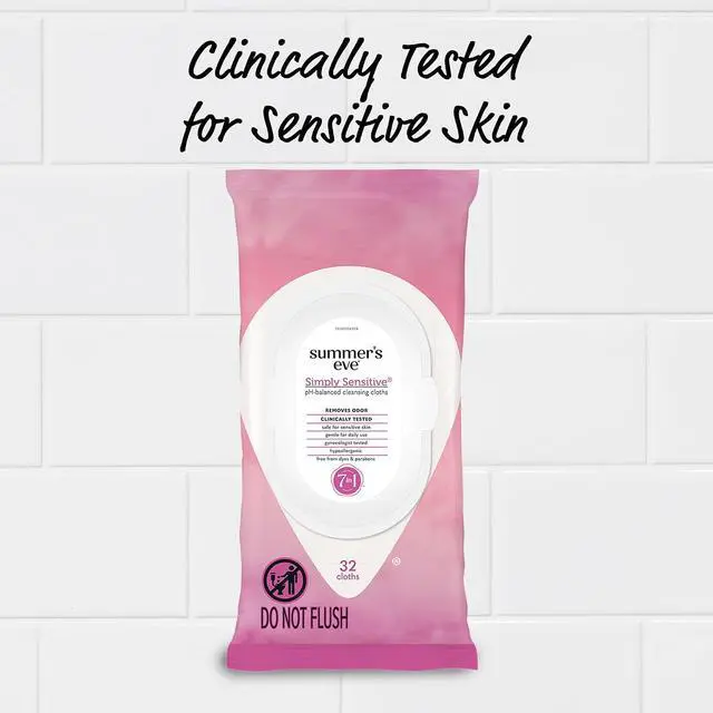 Alt view image 4 of 6 - Summer's Eve Gentle Feminine Wipes Simply Sensitive 32 Count