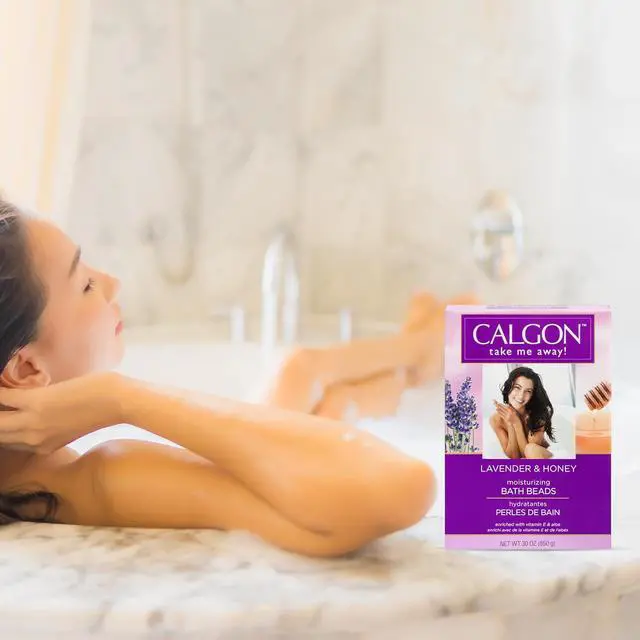 Alt view image 4 of 7 - Calgon Ultra-Moisturizing Bath Beads, Lavender & Honey, 30oz