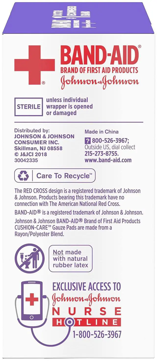 Alt view image 4 of 6 - BAND-AID Cushion-Care Gauze Pads, Medium, 3in x 3in, 10 Count