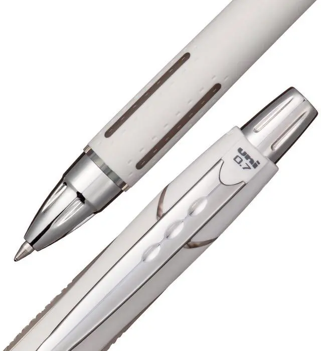 Alt view image 3 of 6 - Uniball Jetstream Retractable Ballpoint Pens, Fine Point 0.7mm, Black Ink, 4 Count