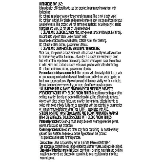 Alt view image 5 of 6 - Great Value Disinfecting Wipes - Fresh Scent, 75 Count
