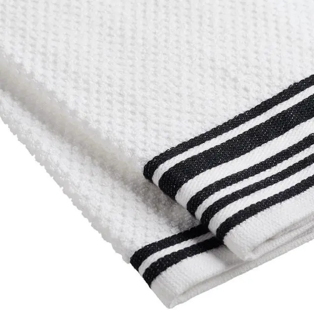 Alt view image 6 of 6 - Mainstays Woven Kitchen Towel Set, 4-Pack, 16 in x 26 in, Black