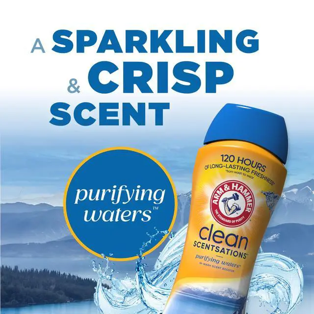 Alt view image 4 of 5 - ARM & HAMMER Clean Scentsations In-Wash Scent Booster - Laundry Scent Booster, Purifying Waters Scent, 24 Oz